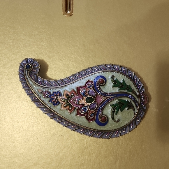 Jay Strongwater Paisley Trinket Box